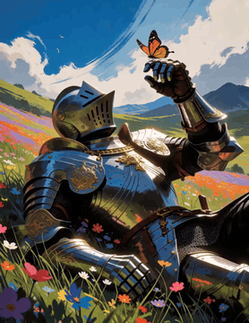 AI generated video: subject_definitions: <Subject 1> is the knight in <Picture 1>, preserving his…