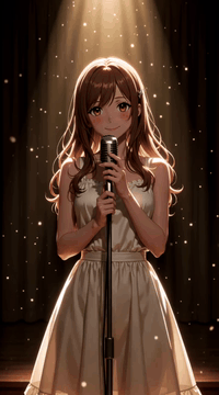 AI generated video: integrated_multimodal_description [Shot 1] An anime-style idol with soft wavy…