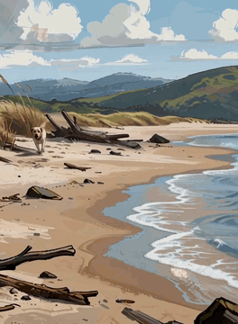 AI generated video: This video is shot in RSNature style animation with defined yet rough sketch…