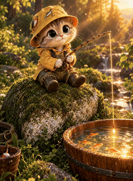 AI generated video: Create a charming, cinematic 6-second 3D animated sequence based exactly on the…