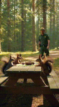 AI generated video: Squirrel committee