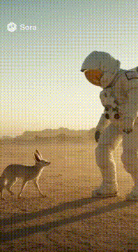 AI generated video: Extend the video forward. The small creature takes a few cautious steps forward…