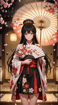 AI generated video: integrated_multimodal_description [Shot 1] An anime-style idol with long black…