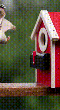 AI generated video: reliable mail squirrel 📬