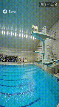 AI generated video: What cool competitions, and that cannonball jump is something else!…