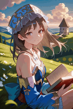 AI generated video: integrated_multimodal_description [Shot 1] An anime-style young woman with long…