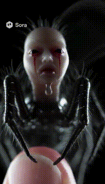 AI generated video: Arachnophobia?