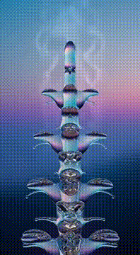 AI generated video: interpretation of fractal distillation...