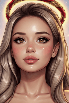 AI生成视频：woman face closeup, Braided halo, , Polished narrative, Superlatively detailed…
