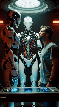AI generated video: 8-second cinematic cyberpunk tragedy, extremely fast visual storytelling with…