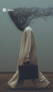 AI generated video: # Wanderer in the Barren — Blue Flower ## Subject / Scene Settings - Audience…