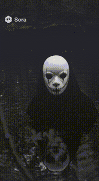 AI generated video: Creepy