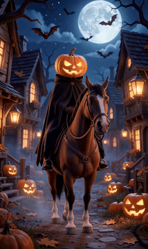 AI generated video: Jack-o'-lantern, Halloween