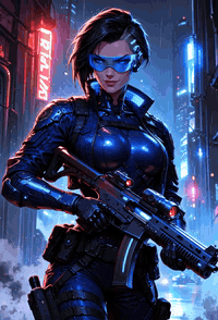 AI generated video: Use the provided image as the character and style reference. Create a cinematic…