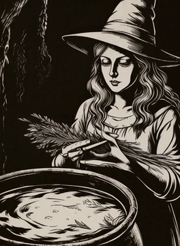 AI generated video: Style: da0klfe, black and white woodcut-style illustration. The vide opens with…