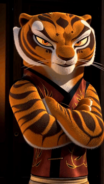 AI generated video: Tigress - Well well well, isn't this a surprise?
