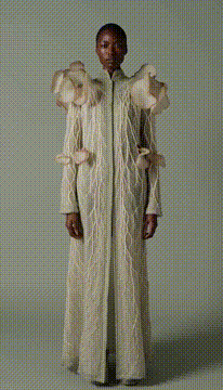 AI generated video: mycelial couture