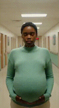 AI generated video: A pregnant woman got mind control by a virus and made more preggo woman