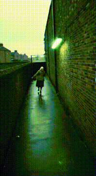 AI generated video: running