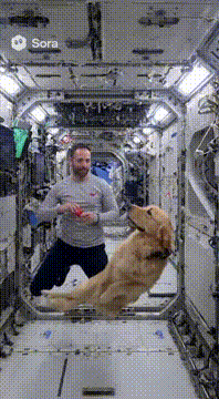 AI generated video: Good Boy in Zero-G! 🐶 #SpacePals #GoodBoy #SpaceDog #Dreemx