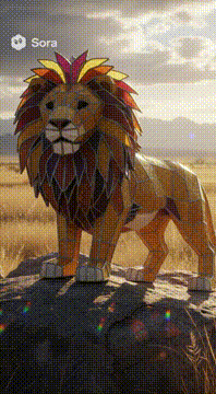 AI generated video: Epic movie trailer about a lion who protects his prey. Cinematic masterpiece of…