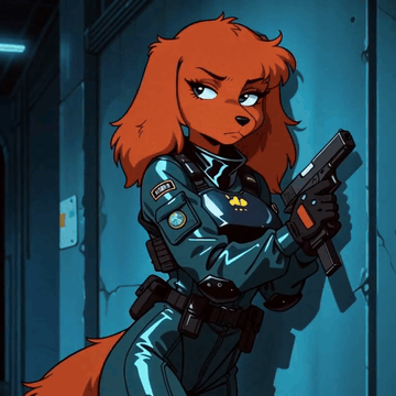AI generated video: ANIMSTY, furry anime, retro 90s 2d anime style, golden boy style. low fps. The…