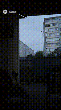 AI generated video: A second later, a flash is fired towards the fence, and a large deer emerges…