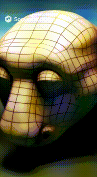 AI generated video: it seems scared and startled, rolling onto its back accidentally, and has…