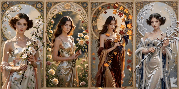AI generated video: The Four Seasons