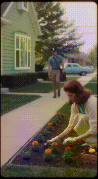 AI generated video: Suburbia, 1966