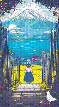 AI generated video: Mt. Fuji