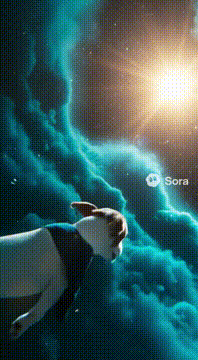 AI generated video: Джек расскл летит в космосе